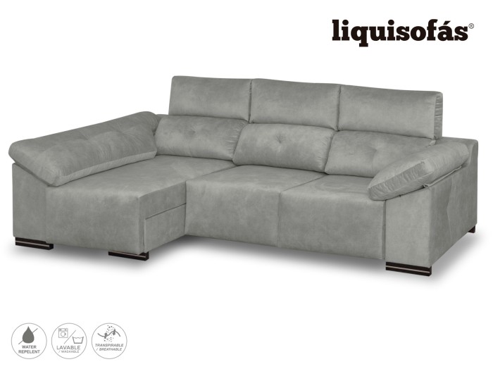 CHAISELONGUE DESLIZANTE FRONTAL Y RECLINABLE MOD. JULY