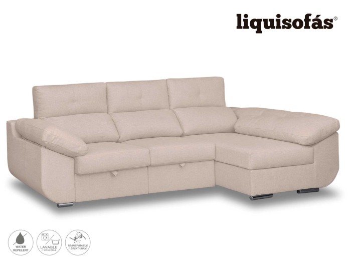 CHAISELONGUE DESLIZANTE FRONTAL Y RECLINABLE MOD. MAY