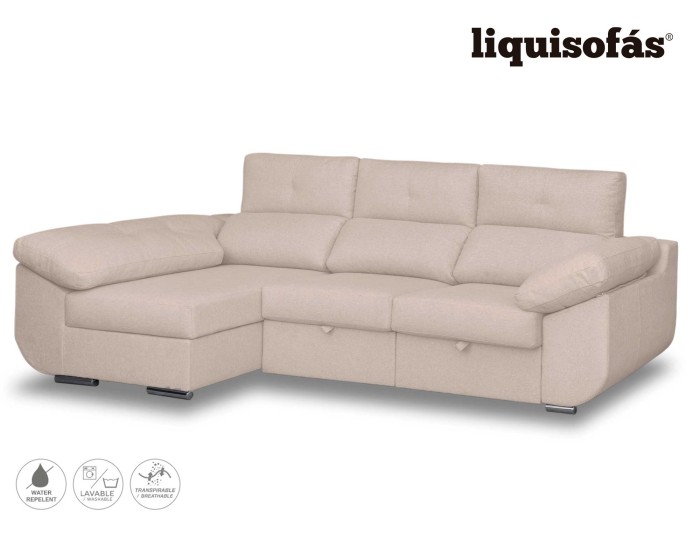 CHAISELONGUE DESLIZANTE FRONTAL Y RECLINABLE MOD. MAY