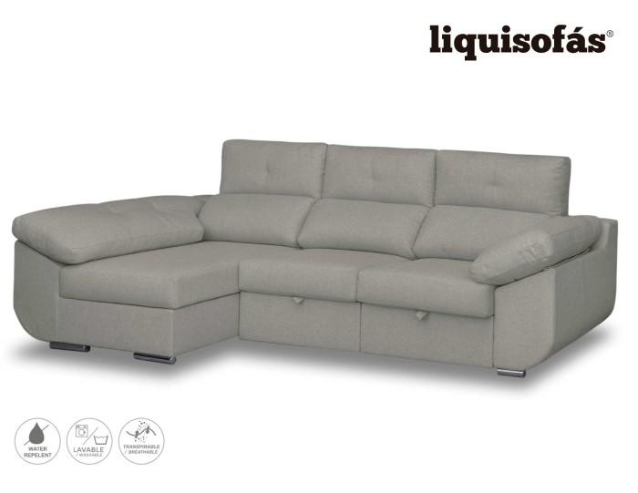 CHAISELONGUE DESLIZANTE FRONTAL Y RECLINABLE MOD. MAY