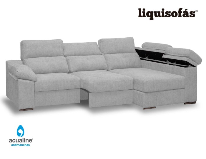 CHAISELONGUE DESLIZANTE AL SUELO Y RECLINABLE MOD. MARINE