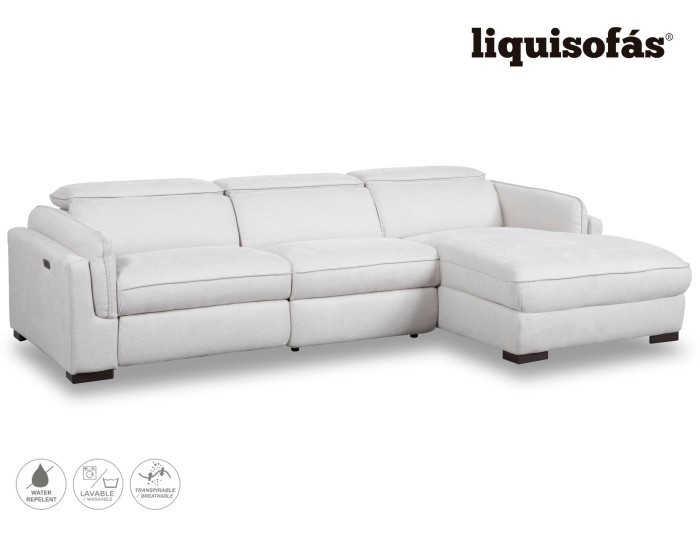 SOFÁ CHAISE LONGUE RELAX ELÉCTRICO Y RECLINABLE MOD. TIBET