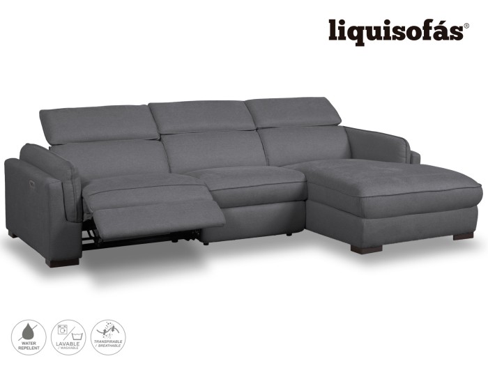 SOFÁ CHAISE LONGUE RELAX ELÉCTRICO Y RECLINABLE MOD. TIBET