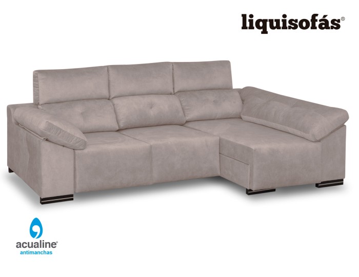 CHAISELONGUE DESLIZANTE FRONTAL Y RECLINABLE MOD. JULY