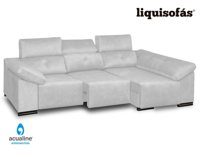 CHAISELONGUE DESLIZANTE FRONTAL Y RECLINABLE MOD. JULY