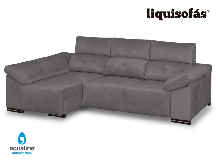 CHAISELONGUE DESLIZANTE FRONTAL Y RECLINABLE MOD. JULY