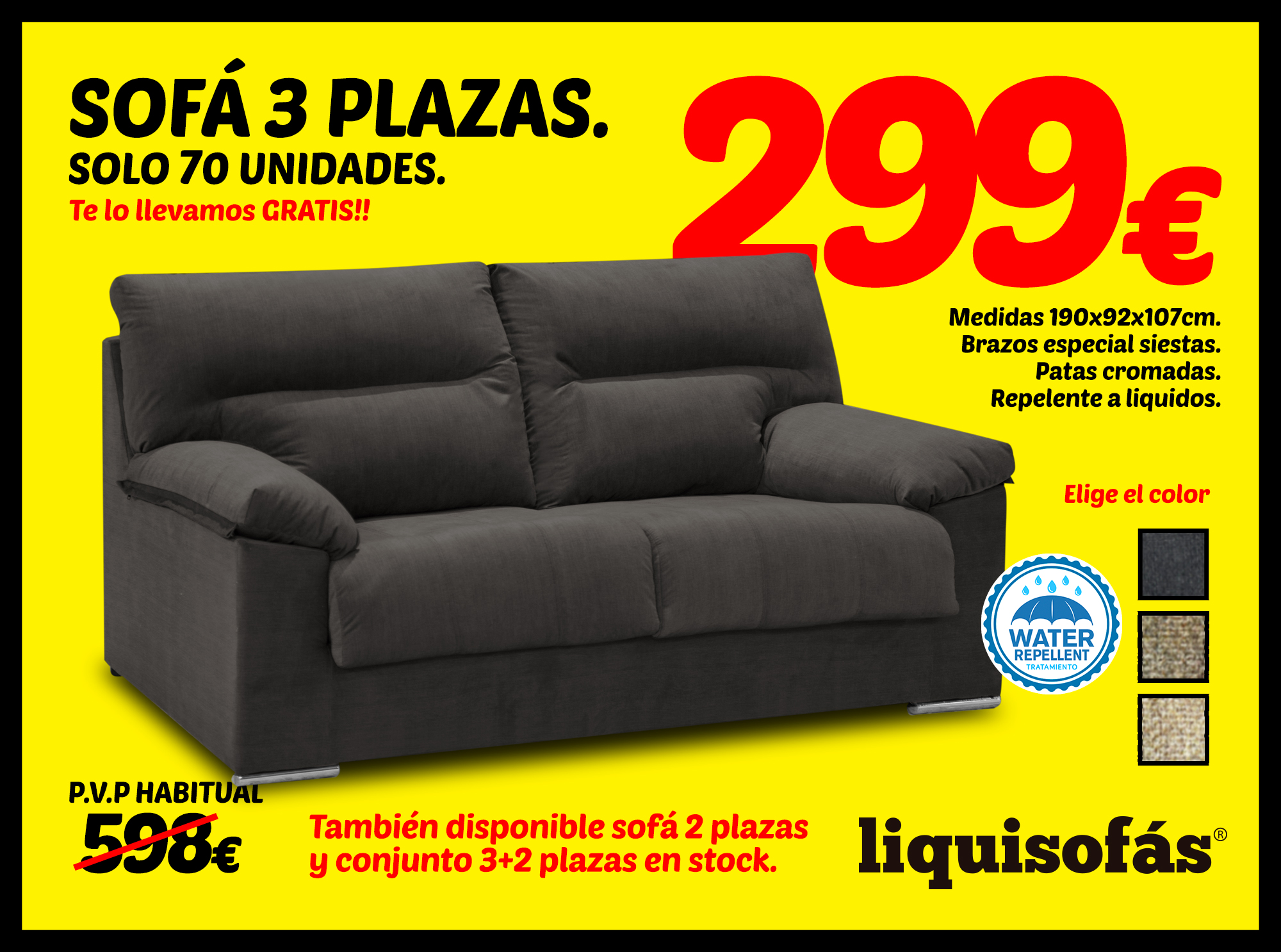 sofas baratos leon